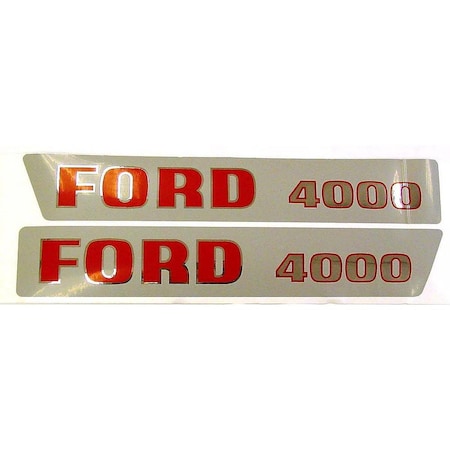 Aftermarket DEC195 Fits Ford 4000 196568 3 Cyl Mylar Decal Set Fits Ford DEC195-STR